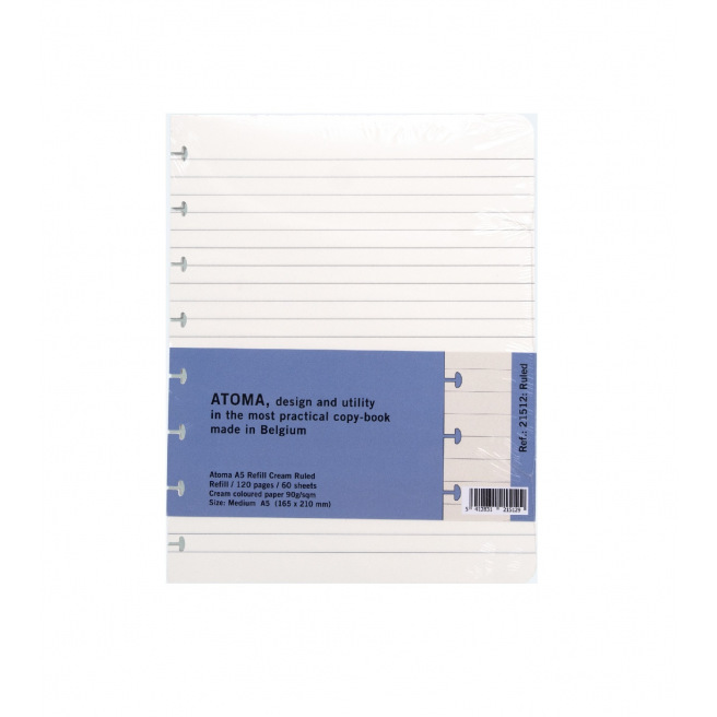 Hervulling voor ATOMA schrift - crèmepapier
