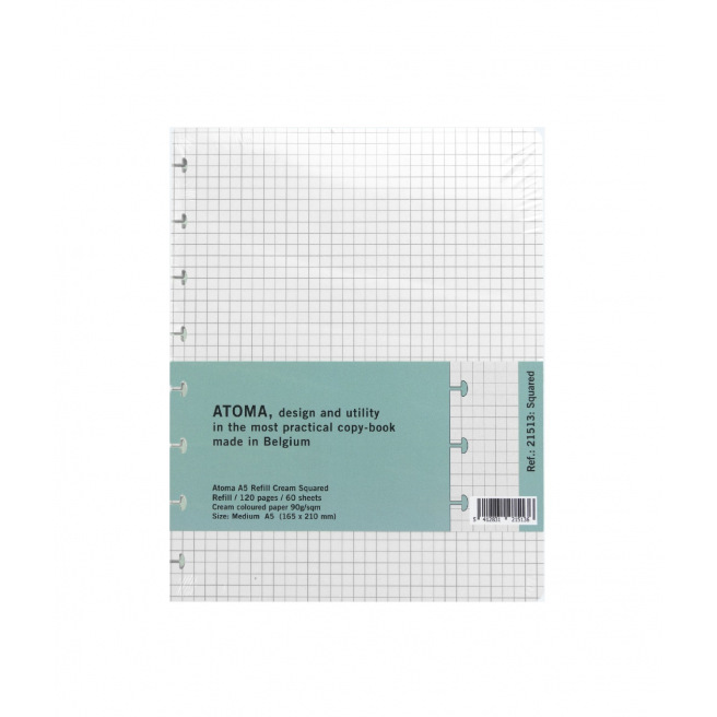 Recharge pour cahier ATOMA - papier crème Recharge pour cahier ATOMA - papier crème