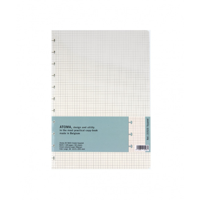 Hervulling voor ATOMA schrift - crèmepapier