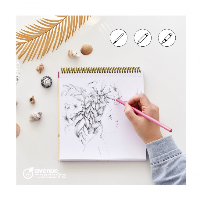 Carnet de coloriage Avenue Mandarine WILD