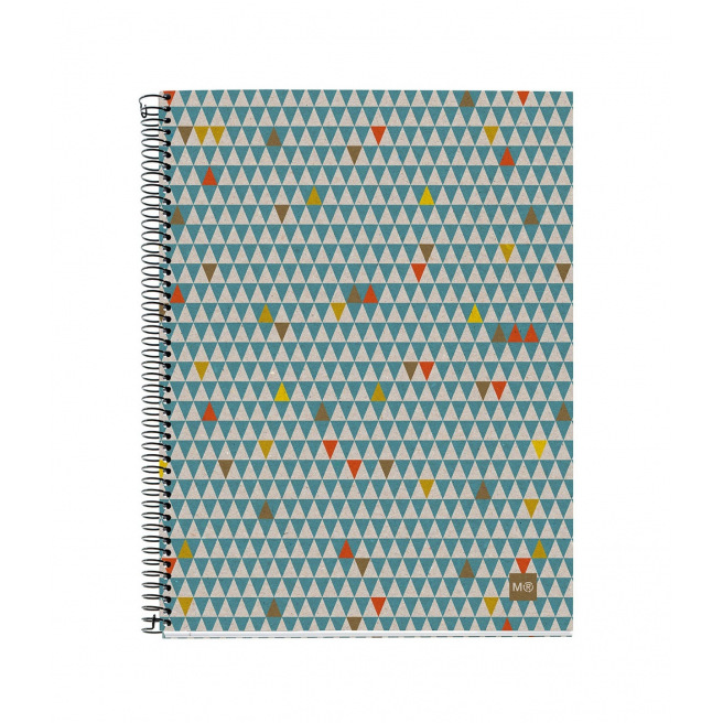 Spiraal notitieboek MIQUELRIUS 100% GERECYCLEERD - geruit 5 x 5 mm