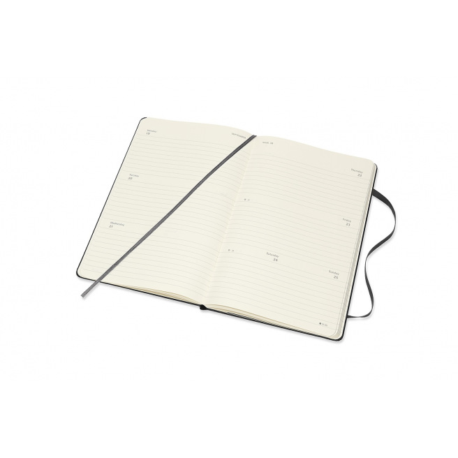 Agenda Moleskine 18 MOIS - Large 13 x 21 cm - 1 semaine sur 2 pages Agenda Moleskine 18 MOIS - Large 13 x 21 cm - 1 semaine sur 2 pages