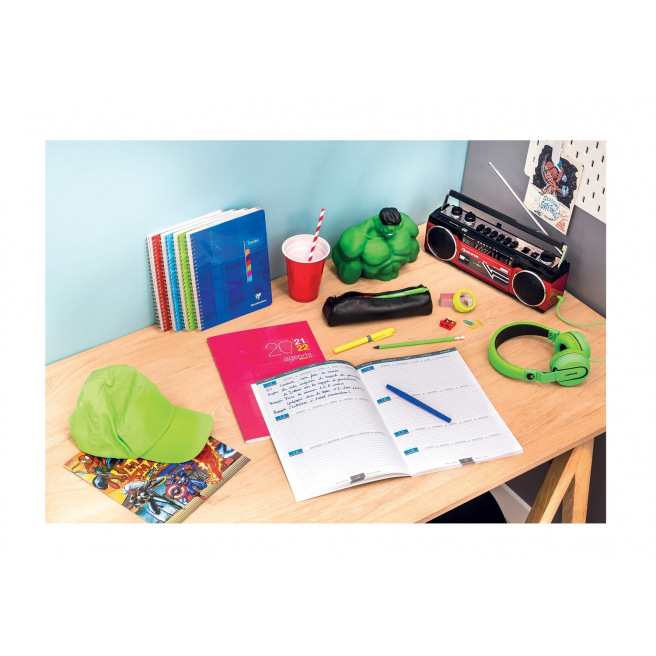 Agenda scolaire Clairefontaine WHEN 21 - 21 x 29,7 cm - 1 semaine sur 2 pages
