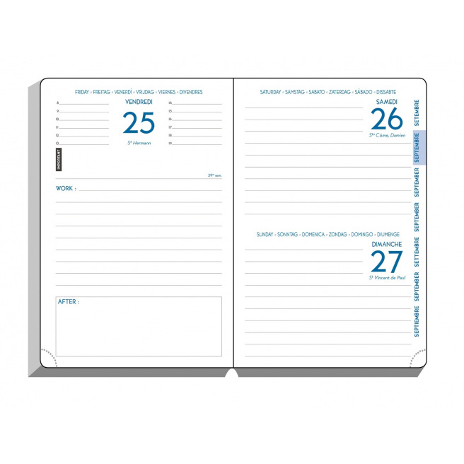 Schoolagenda Exacompta FORUM WORK & AFTER - 10 x 15 cm - 1 dag per pagina