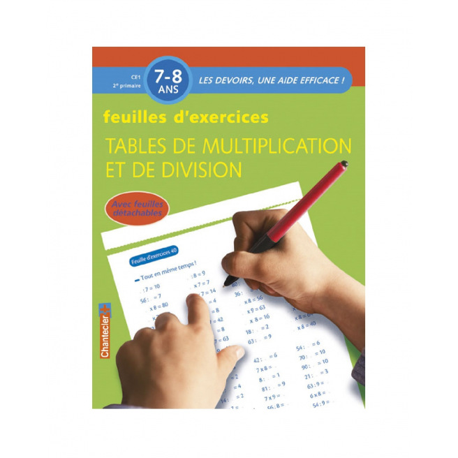 Bloc de feuilles d'exercices pour les 7 - 8 ans  Bloc de feuilles d'exercices pour les 7 - 8 ans