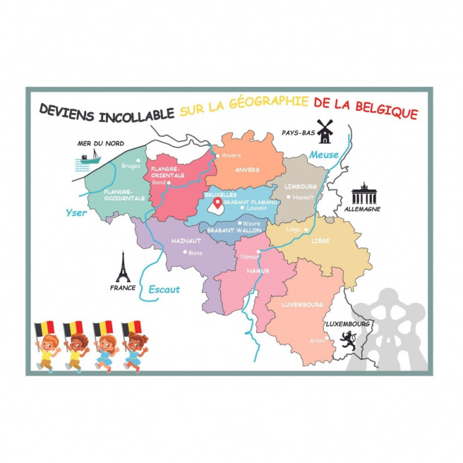 Educatieve speelse onderlegger Educatieve speelse onderlegger