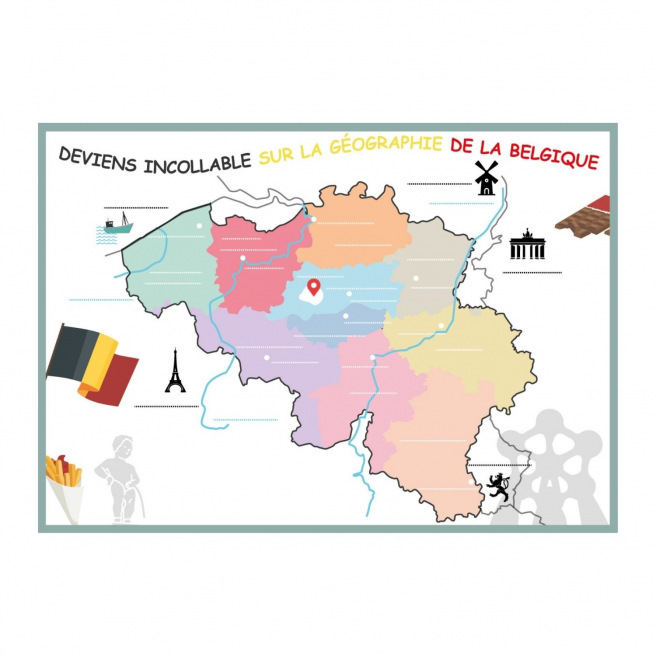 Educatieve speelse onderlegger Educatieve speelse onderlegger