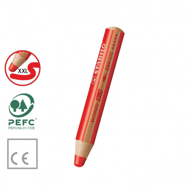 Crayons de couleur Stabilo WOODY 3 en 1 Crayons de couleur Stabilo WOODY 3 en 1