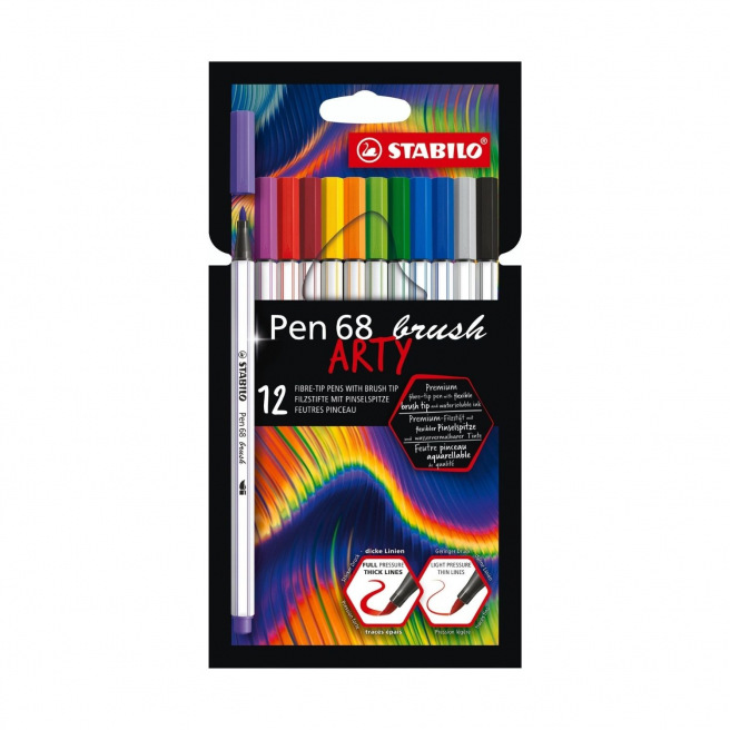 Stabilo Pen 68 BRUSH viltstift Stabilo Pen 68 BRUSH viltstift