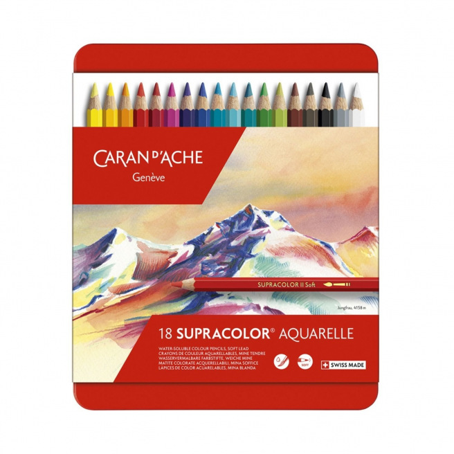 Kleurpotlood Caran d'Ache SUPRACOLOR SOFT AQUAREL Kleurpotlood Caran d'Ache SUPRACOLOR SOFT AQUAREL