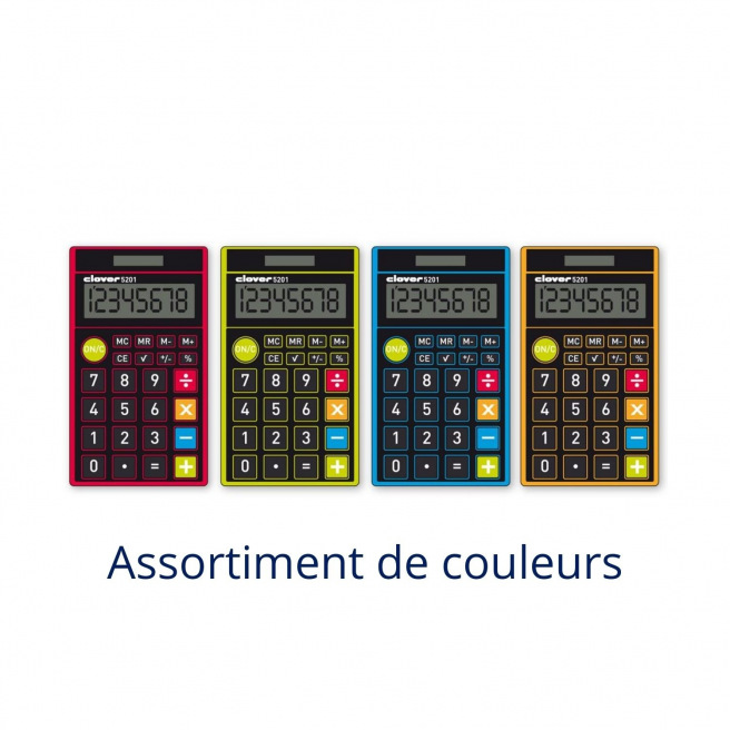 Calculatrice de poche Clover 5201