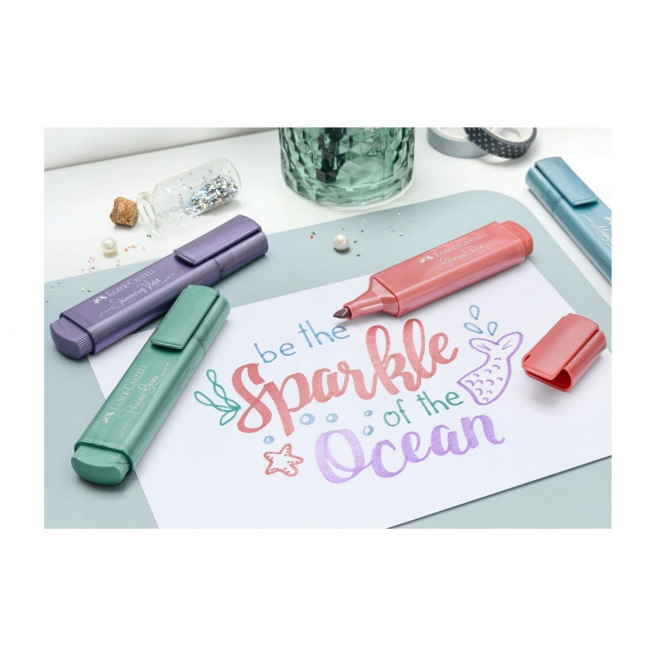 Metalen markeerstift Faber-Castell - set van 4