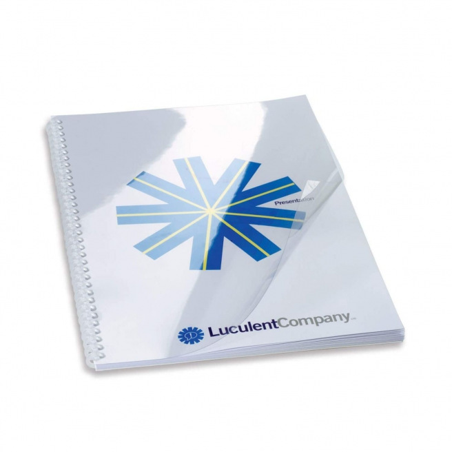 Couvertures transparentes 300 microns pour reliure - paquet de 25 Couvertures transparentes 300 microns pour reliure - paquet de 25