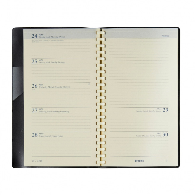 Agenda Brepols NOTAPLAN - 9 x 16 cm - 1 semaine sur 2 pages + notes