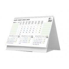 CALIPAGE Bloc éphéméride Date à droite, horaire et rdv à Gauche,Janvier à  Décembre 2024 - 8.5 x 11.5 cm