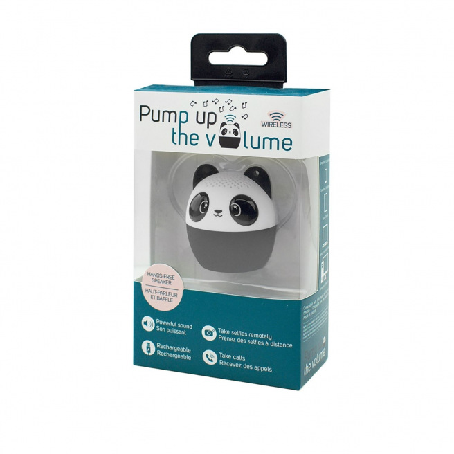 Mini Bluetooth-luidspreker LEGAMI PUMP UP THE VOLUME - panda Mini Bluetooth-luidspreker LEGAMI PUMP UP THE VOLUME - panda