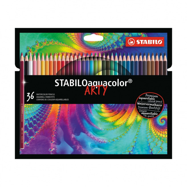 Crayons de couleur STABILO AQUACOLOR ARTY aquarellables Crayons de couleur STABILO AQUACOLOR ARTY aquarellables