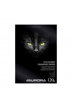 Bloc de papier dessin de couleur AURORA - 120 g