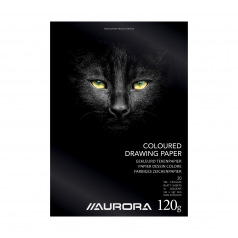 Bloc de papier dessin de couleur AURORA - 120 g Bloc de papier dessin de couleur AURORA - 120 g