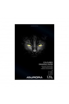 Bloc de papier dessin de couleur AURORA - 120 g