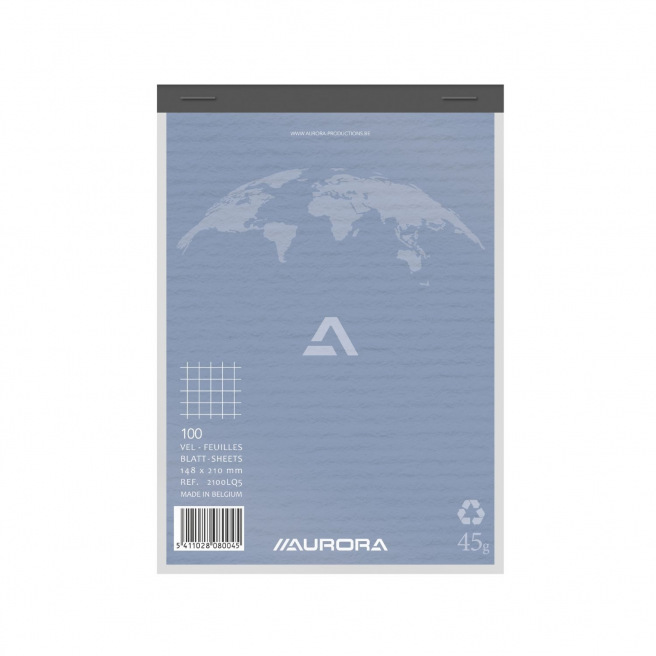 AURORA geniet notitieblok gerecycled papier