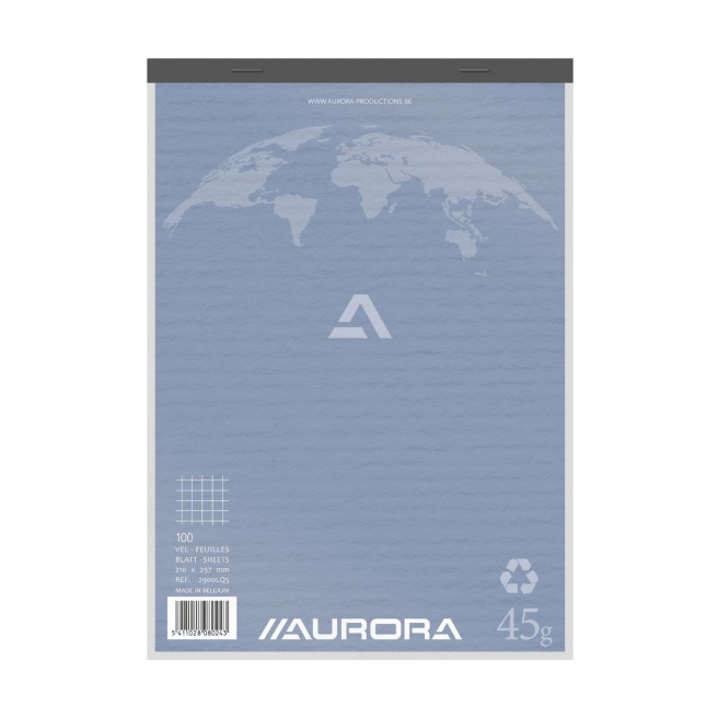 AURORA geniet notitieblok gerecycled papier AURORA geniet notitieblok gerecycled papier