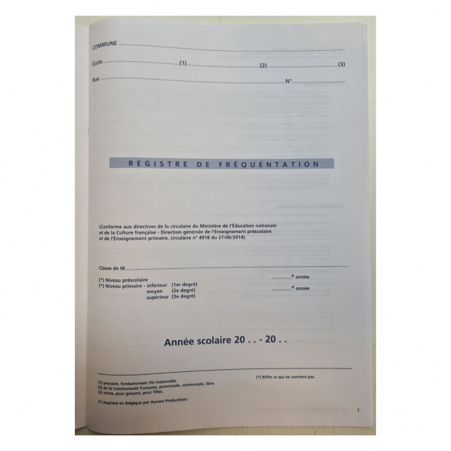 AURORA Bezoekersregister - Frans