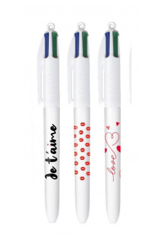 BIC 4 KLEUREN LIEFDE balpen