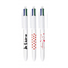 Stylo-bille BIC 4 COULEURS LOVE Stylo-bille BIC 4 COULEURS LOVE