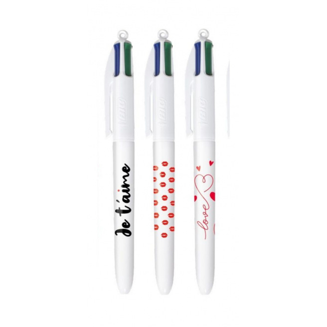 BIC 4 KLEUREN LIEFDE balpen