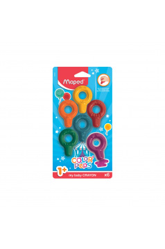 MAPED BABY kleurkrijt - blister van 6