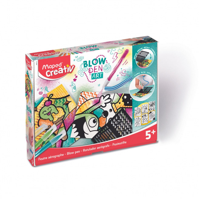 Kit de dessins MAPED CREATIV BLOW PEN ART