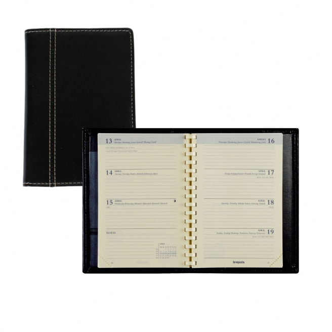Agenda Brepols DELTA - 8,1 x 12 cm - 1 week op 2 pagina's