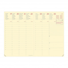 Agenda Quo Vadis AFFAIRES PRESTIGE - 10 x 15 cm - 1 week op 2 pagina's - Silk