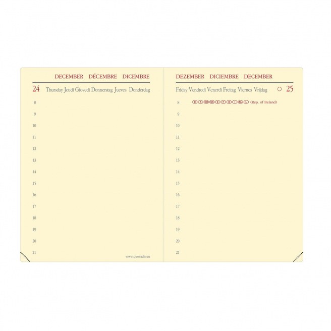 Agenda Quo Vadis MINIDAY - 7 x 10 cm - 1 dag per pagina