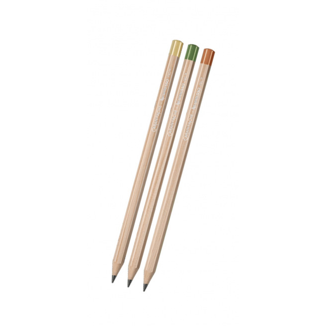 Set van 3 Caran d'Ache Swiss Wood Nespresso grafietpotloden - gelimiteerde editie