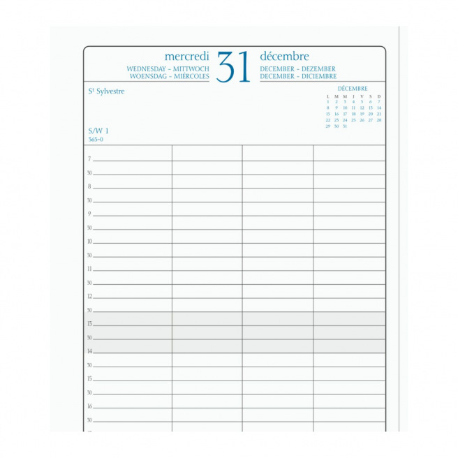 Agenda Exacompta GEPLANDE DAG 21 - 13,5 x 21 cm - 1 dag per pagina Agenda Exacompta GEPLANDE DAG 21 - 13,5 x 21 cm - 1 dag per pagina