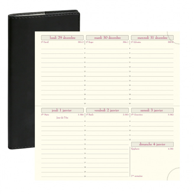 Agenda Exacompta temporel 16 - 8,5 x 16 cm - 1 semaine sur 2 pages Agenda Exacompta temporel 16 - 8,5 x 16 cm - 1 semaine sur 2 pages