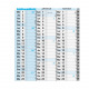 Uitklapbare wandplanner Exacompta PLANEXA - 90 x 33 cm - 15 maanden