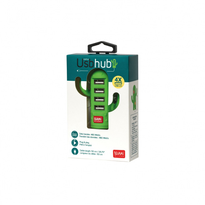 Hub USB mini 4 ports LEGAMI CACTUS Hub USB mini 4 ports LEGAMI CACTUS