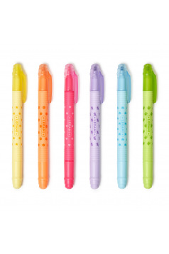 Surligneur effaçable LEGAMI Magic Highlighters - set de 6