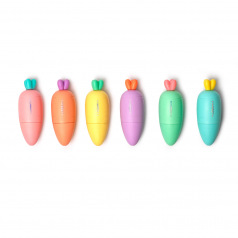 Surligneur LEGAMI MINI CARRATE TEAM - set de 6 Surligneur LEGAMI MINI CARRATE TEAM - set de 6