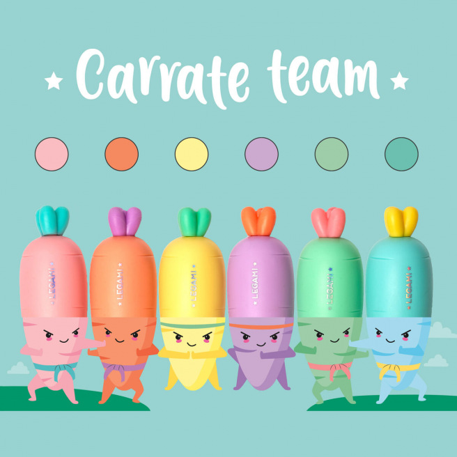 LEGAMI MINI CARRATE TEAM markeerstift - set van 6