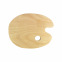 Palette ovale en bois huilé
