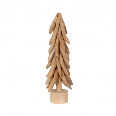 Sapin sur pied avec branches bois naturel J-LINE