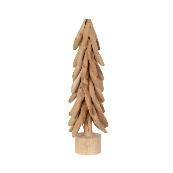 Sapin sur pied avec branches bois naturel J-LINE