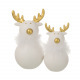 Elan keramiek rond goud & wit J-LINE