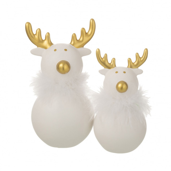 Elan céramique rond or & blanc J-LINE