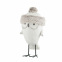 Uil met witte & grijze muts J-LINE