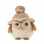 Beige & bruine pluche uil om neer te zetten J-LINE